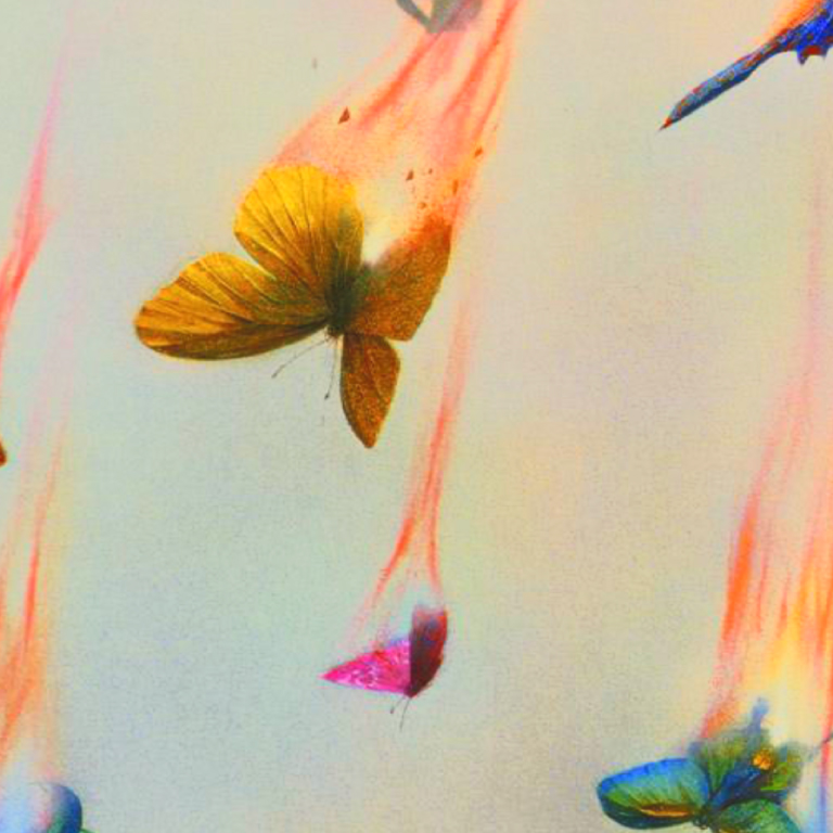 Cropped image of a recent arts gallery display.